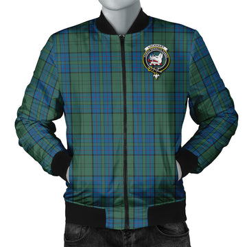 Lockhart Tartan Bomber Jacket with Family Crest Unisex - Tartan Vibes Clothing