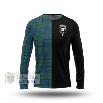 Lockhart Tartan Long Sleeve T-Shirt with Family Crest and Half Of Me Style Unisex - Tartan Vibes Clothing