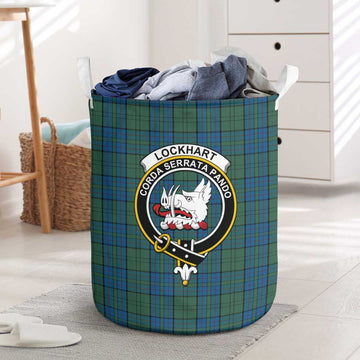 Lockhart Tartan Laundry Basket with Family Crest One Size - Tartan Vibes Clothing