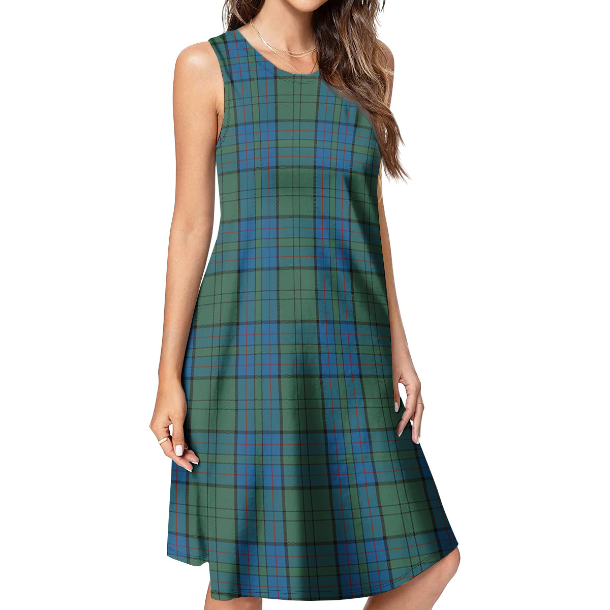 Lockhart Tartan Womens Casual Dresses 4XL - Tartan Vibes Clothing