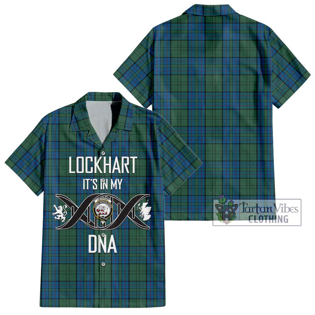 Lockhart Tartan Hawaiian Shirt with Family Crest DNA In Me Style Kid - Tartan Vibes Clothing