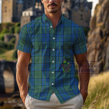 Lockhart Tartan Cotton Hawaiian Shirt Kid - Tartan Vibes Clothing