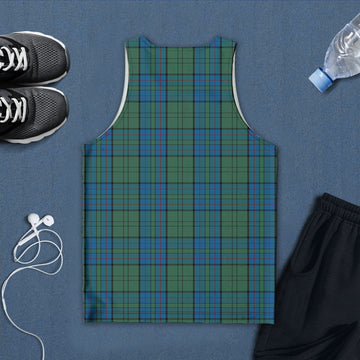 Lockhart Tartan Mens Tank Top with Family Crest - Tartan Vibes Clothing