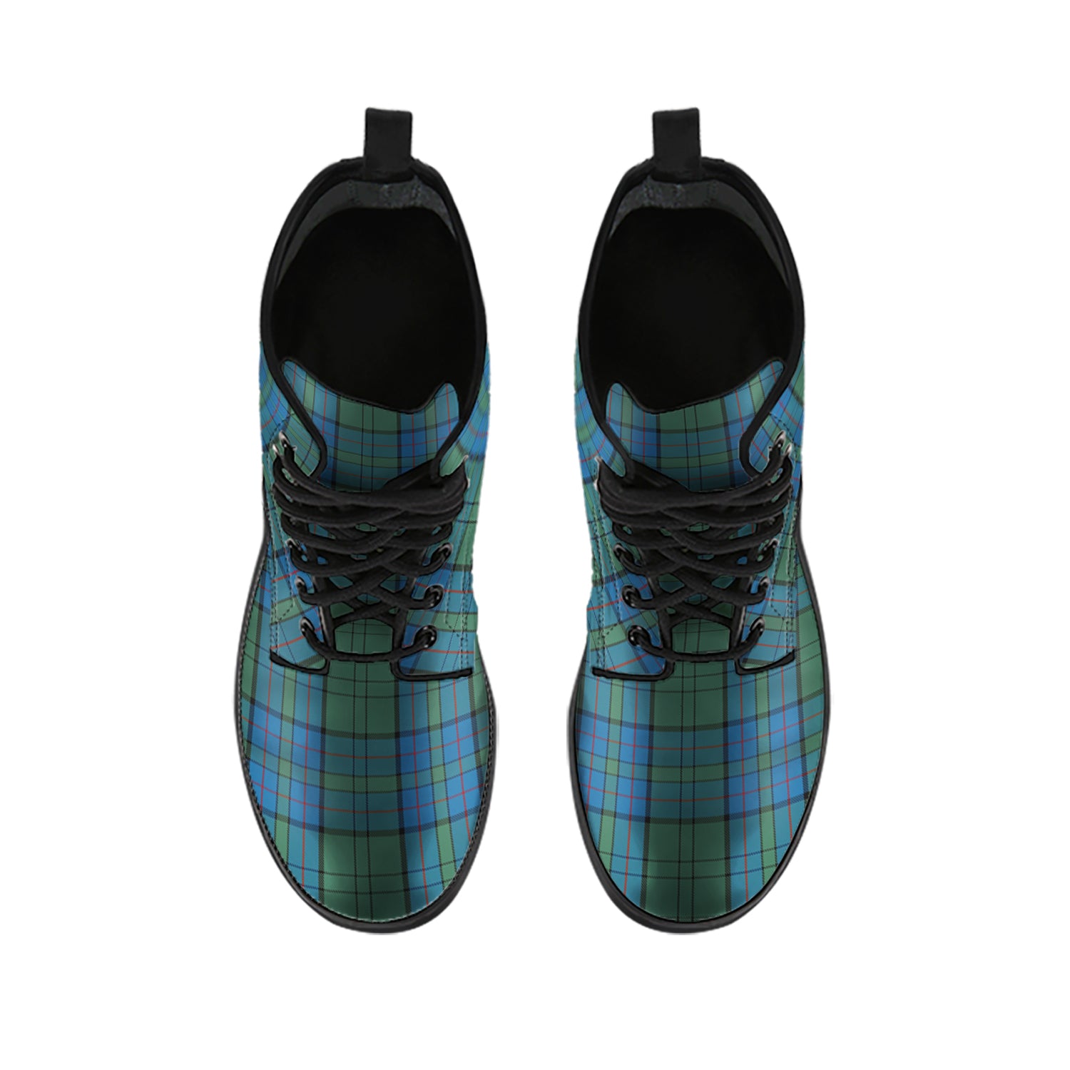 Lockhart Tartan Leather Boots - Tartan Vibes Clothing