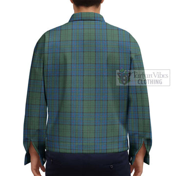 Lockhart Tartan Unisex Lapel Cotton Jacket - Tartan Vibes Clothing