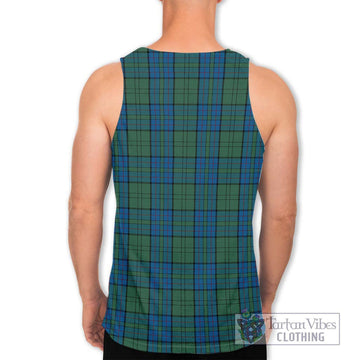 Lockhart Tartan Men's Tank Top with Family Crest DNA In Me Style - Tartan Vibes Clothing