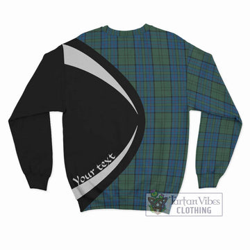 Lockhart Tartan Sweatshirt with Family Crest Circle Style - Tartan Vibes Clothing