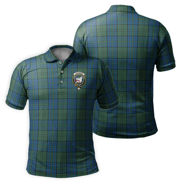 Lockhart Tartan Men's Polo Shirt with Family Crest - Tartan Vibes Clothing