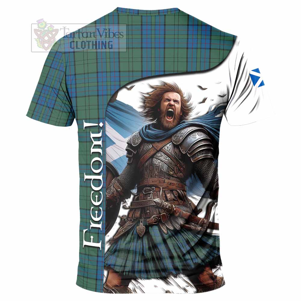 Lockhart Crest Tartan T-Shirt Inspired by the Freedom of Scottish Warrior