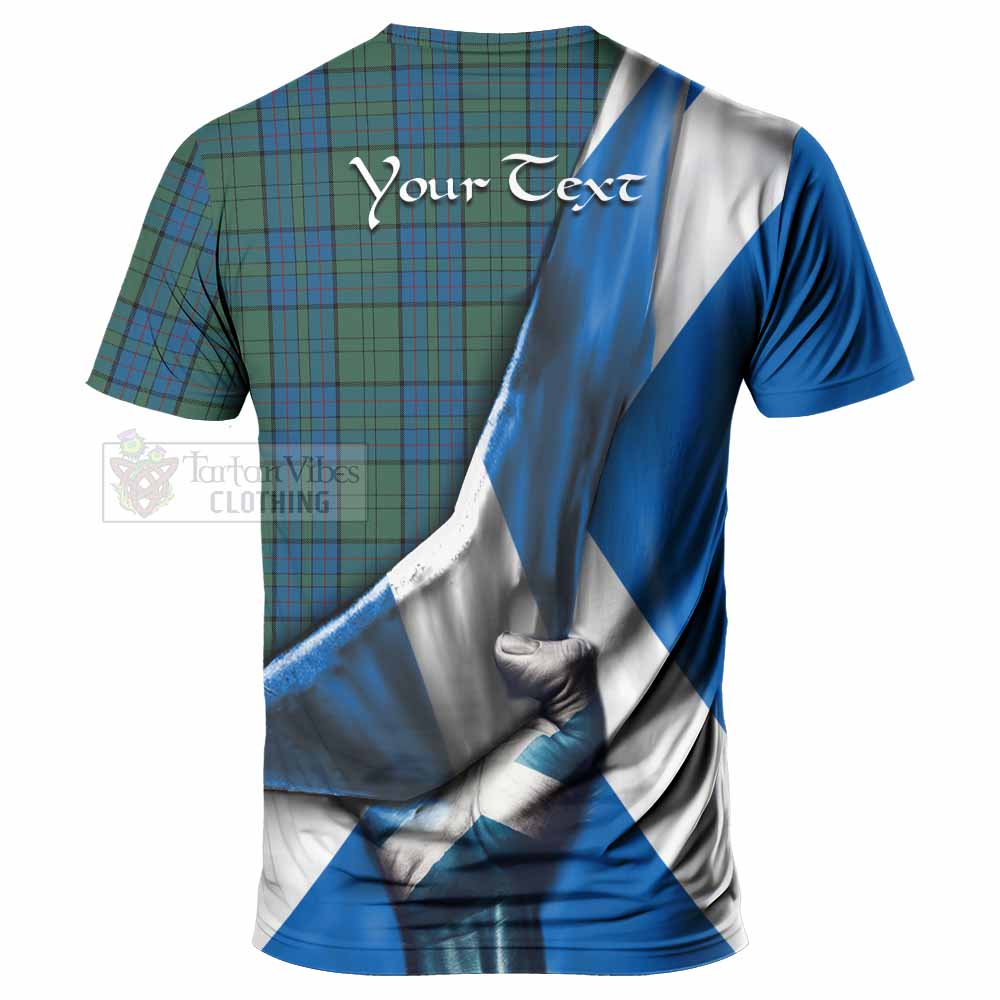 Lockhart Tartan T-Shirt with Family Crest Scotland Patriotic Style - Tartan Vibes Clothing