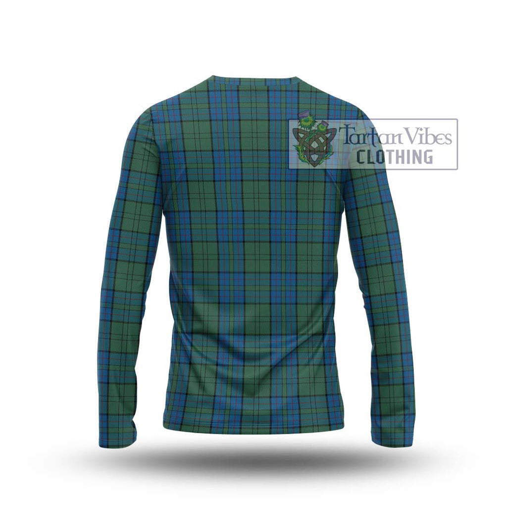 Lockhart Tartan Long Sleeve T-Shirt with Family Crest DNA In Me Style - Tartan Vibes Clothing