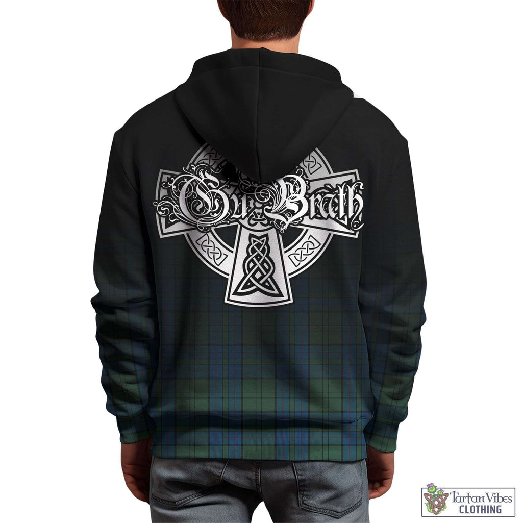 Lockhart Tartan Hoodie Featuring Alba Gu Brath Family Crest Celtic Inspired - Tartan Vibes Clothing