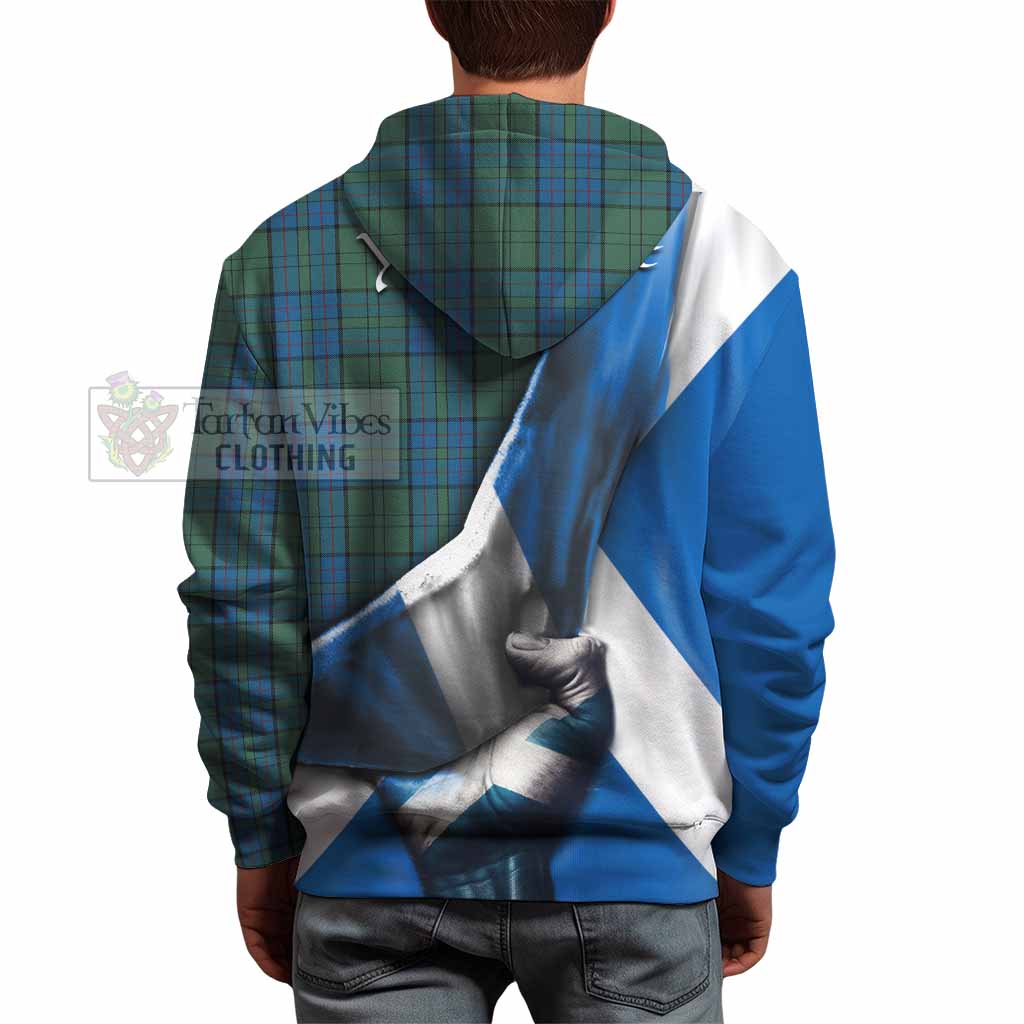 Lockhart Tartan Hoodie with Family Crest Scotland Patriotic Style - Tartan Vibes Clothing