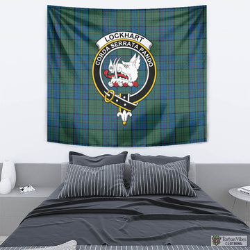 Lockhart Tartan Tapestry Wall Hanging and Home Decor for Room with Family Crest - Tartan Vibes Clothing