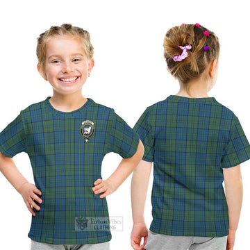 Lockhart Tartan Kid T-Shirt with Family Crest - Tartan Vibes Clothing