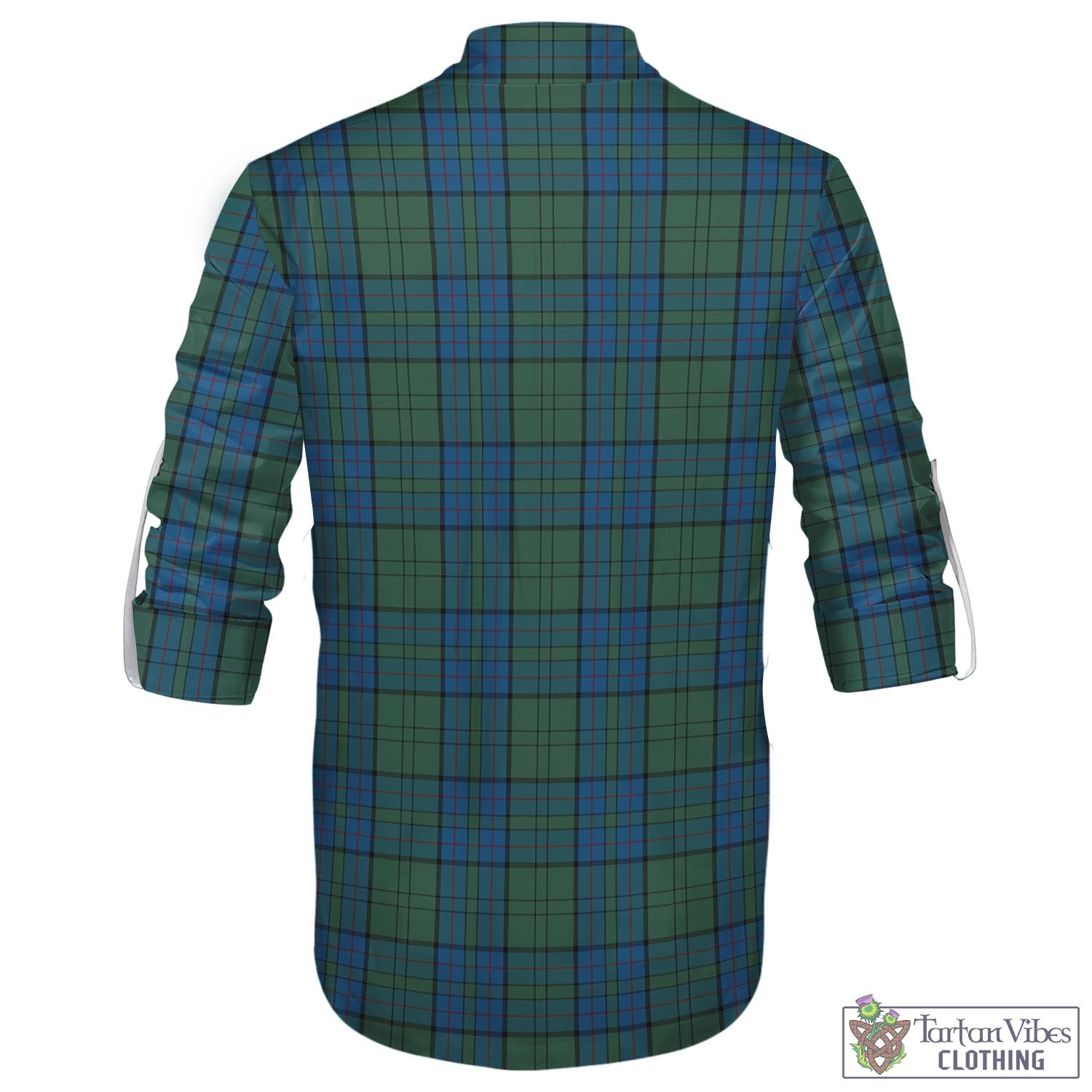 Lockhart Tartan Men's Scottish Traditional Jacobite Ghillie Kilt Shirt - Tartan Vibes Clothing