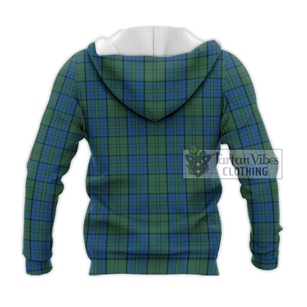 Lockhart Tartan Knitted Hoodie with Family Crest DNA In Me Style - Tartan Vibes Clothing