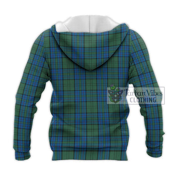 Lockhart Tartan Knitted Hoodie with Family Crest DNA In Me Style - Tartan Vibes Clothing