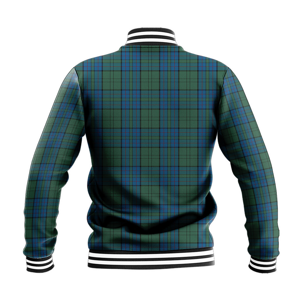 Lockhart Tartan Baseball Jacket with Family Crest - Tartan Vibes Clothing