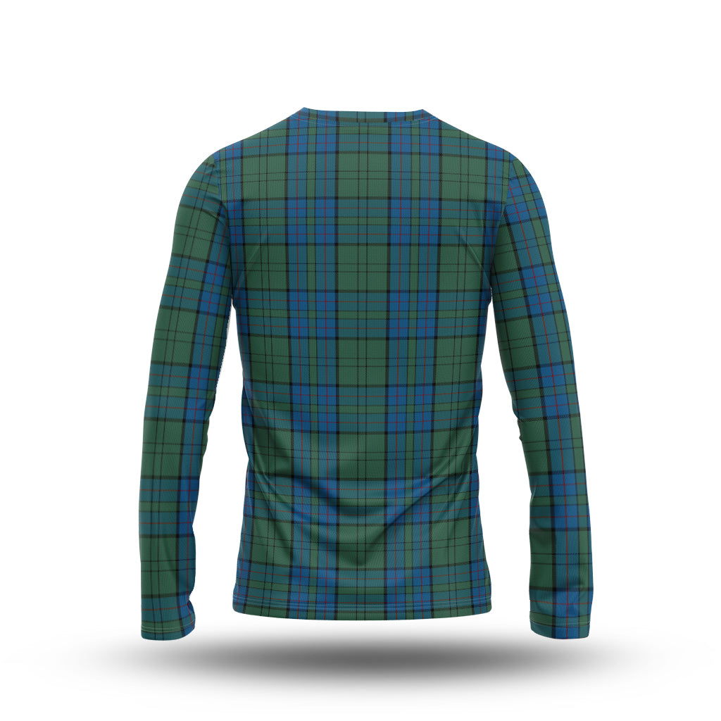 Lockhart Tartan Long Sleeve T-Shirt with Family Crest - Tartan Vibes Clothing