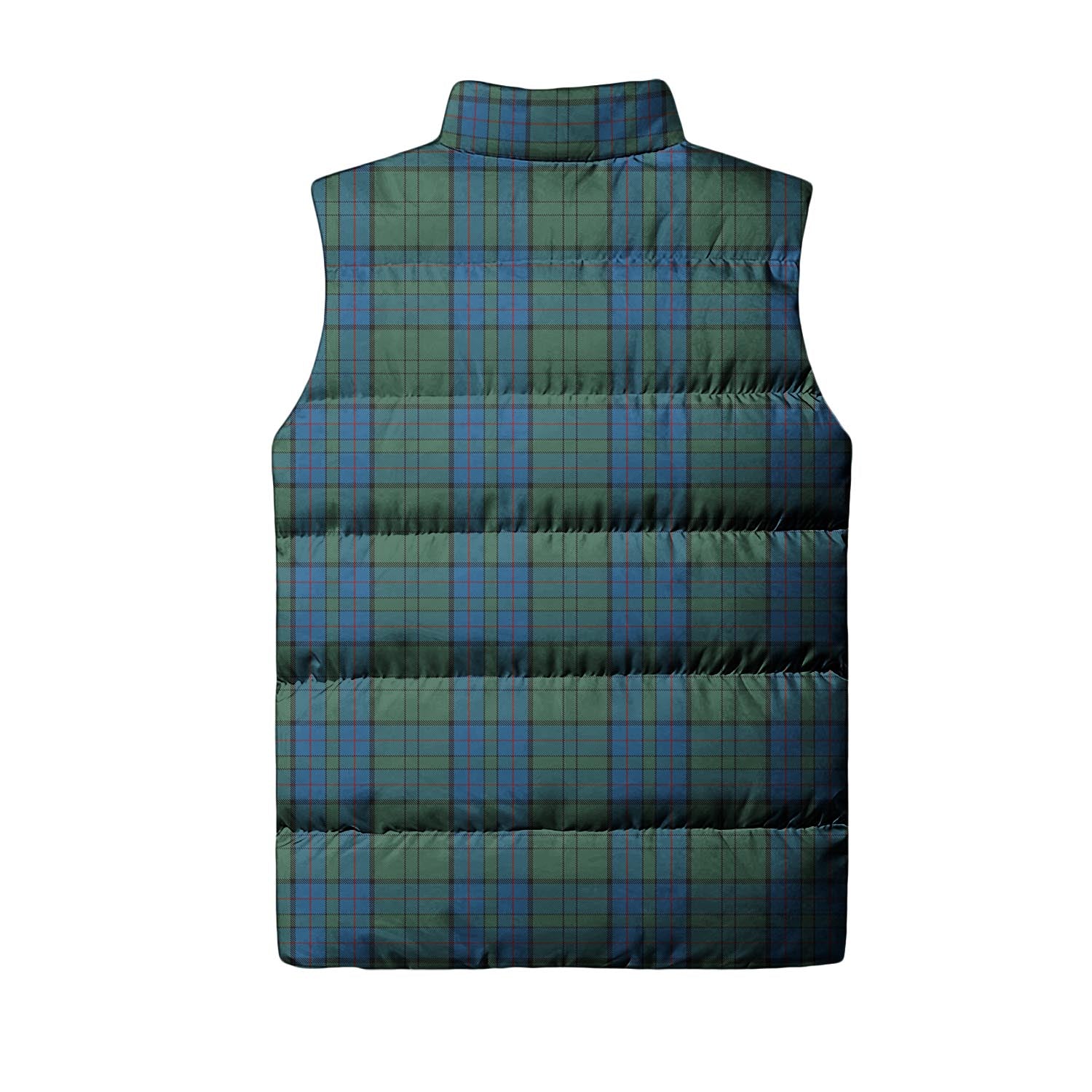 Lockhart Tartan Sleeveless Puffer Jacket with Family Crest - Tartan Vibes Clothing