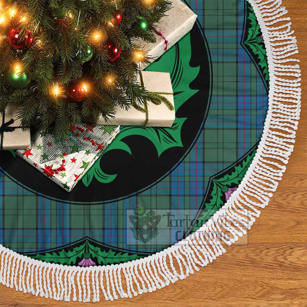 Lockhart Tartan Christmas Tree Skirt Scottish Thistle Style - Tartan Vibes Clothing