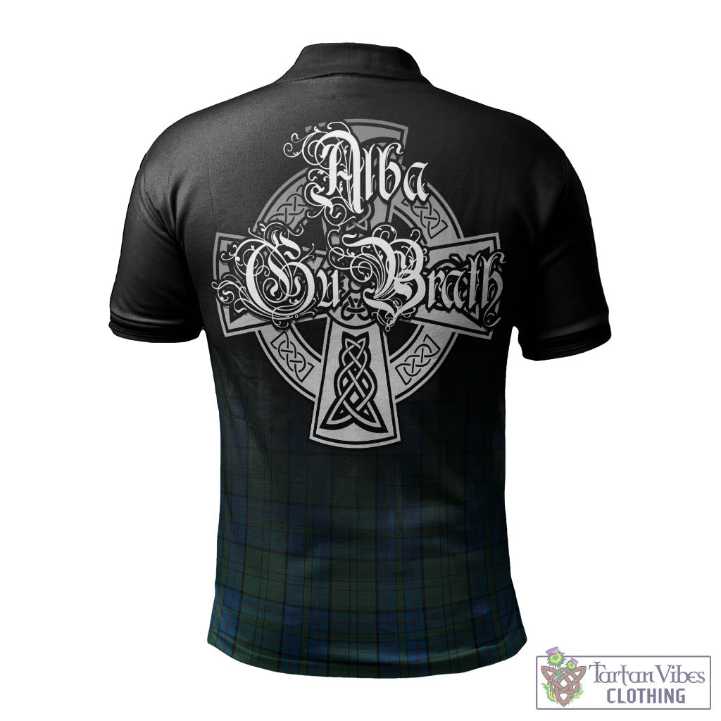 Lockhart Tartan Polo Shirt Featuring Alba Gu Brath Family Crest Celtic Inspired - Tartan Vibes Clothing