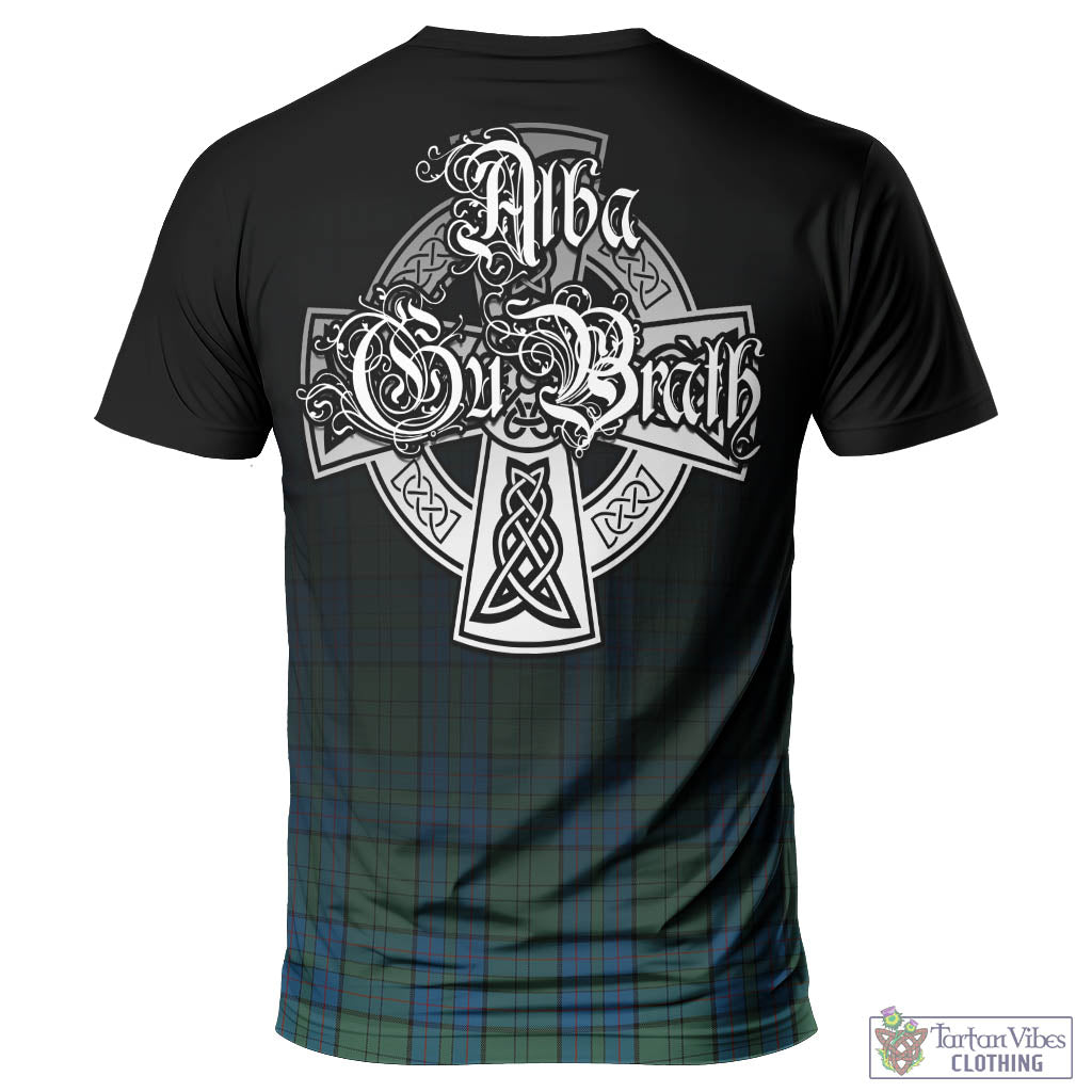 Lockhart Tartan T-Shirt Featuring Alba Gu Brath Family Crest Celtic Inspired - Tartan Vibes Clothing