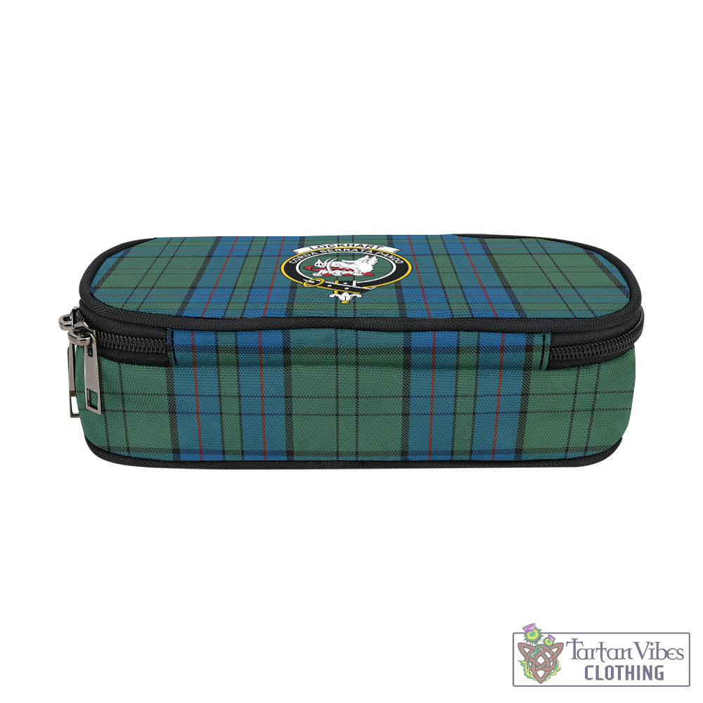 Lockhart Tartan Pen and Pencil Case with Family Crest - Tartan Vibes Clothing