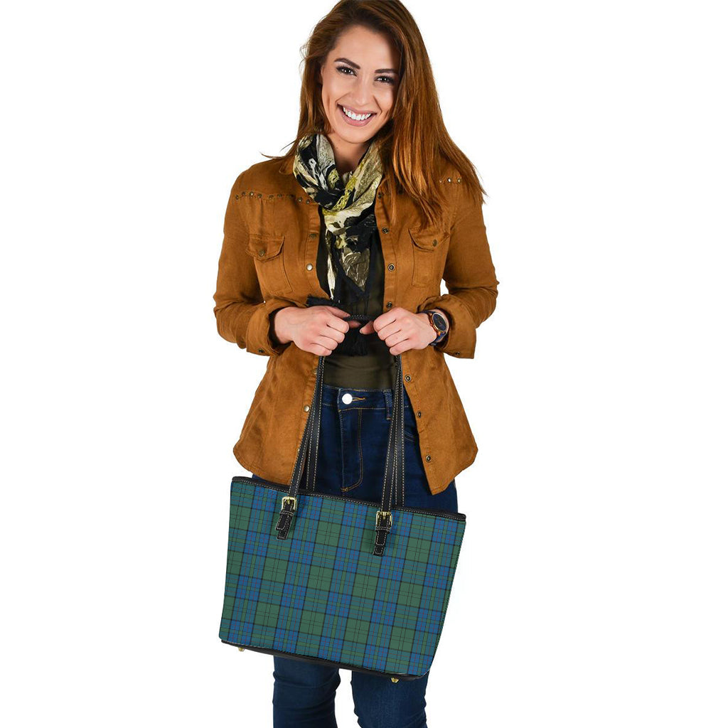 Lockhart Tartan Leather Tote Bag - Tartan Vibes Clothing