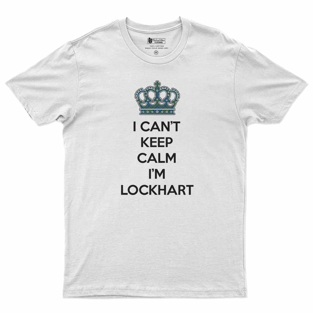 Lockhart Can't Keep Calm Men's T-Shirt White - Tartan Vibes Clothing