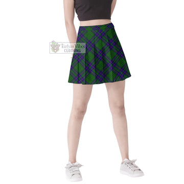 Lockhart Modern Tartan Women's Plated Mini Skirt