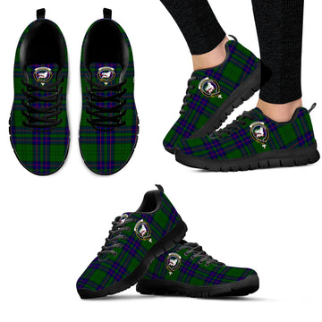 Lockhart Modern Tartan Sneakers with Family Crest