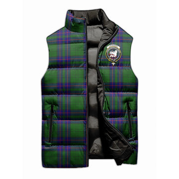 Lockhart Modern Tartan Sleeveless Puffer Jacket with Family Crest