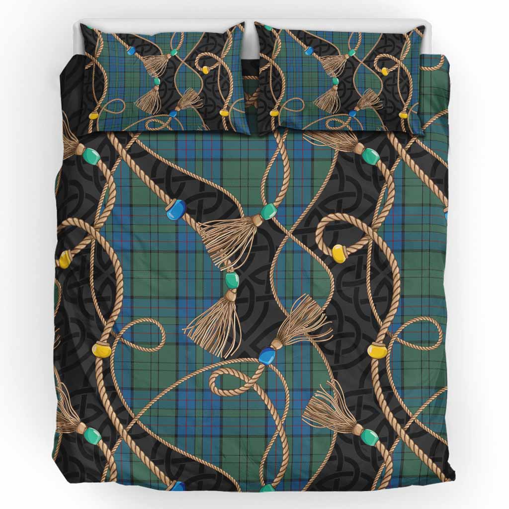 Lockhart Scottish Tartan Twisted Ropes Stylized Bedding Set UK Bedding Set UK King 91*87 inch - Tartan Vibes Clothing