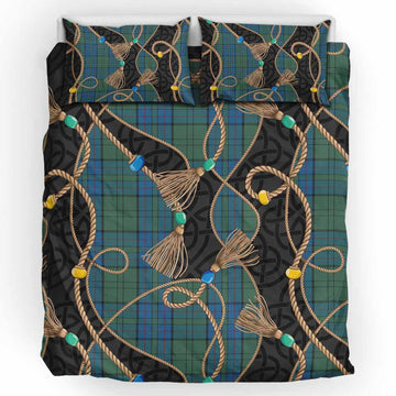 Lockhart Scottish Tartan Twisted Ropes Stylized Bedding Set UK Bedding Set UK King 91*87 inch - Tartan Vibes Clothing