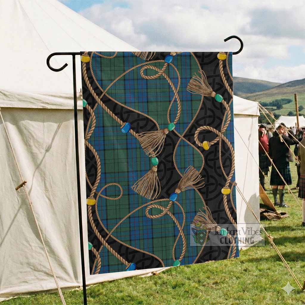 Lockhart Scottish Tartan Twisted Ropes Stylized Garden Flag - Tartan Vibes Clothing