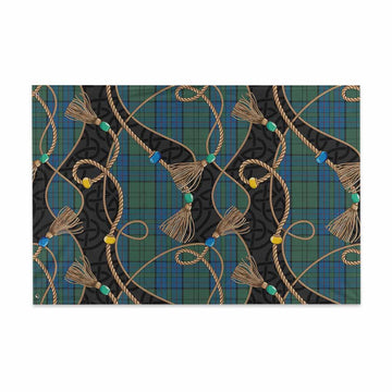Lockhart Scottish Tartan Twisted Ropes Stylized House Flag 48*72 inch (120*180 cm) - Tartan Vibes Clothing
