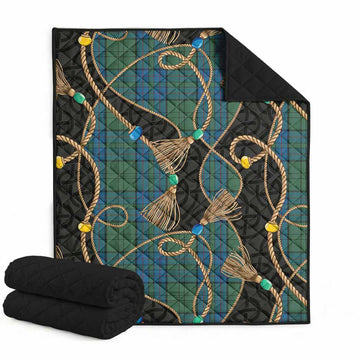 Lockhart Scottish Tartan Twisted Ropes Stylized Premium Quilt