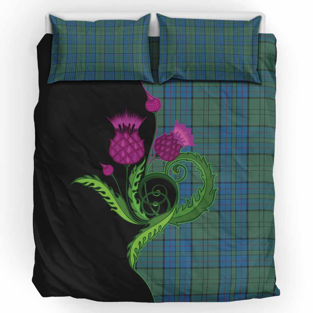 Lockhart Tartan Bedding Set Traditional Scottish Thistle UK Bedding Set UK King 91*87 inch - Tartan Vibes Clothing