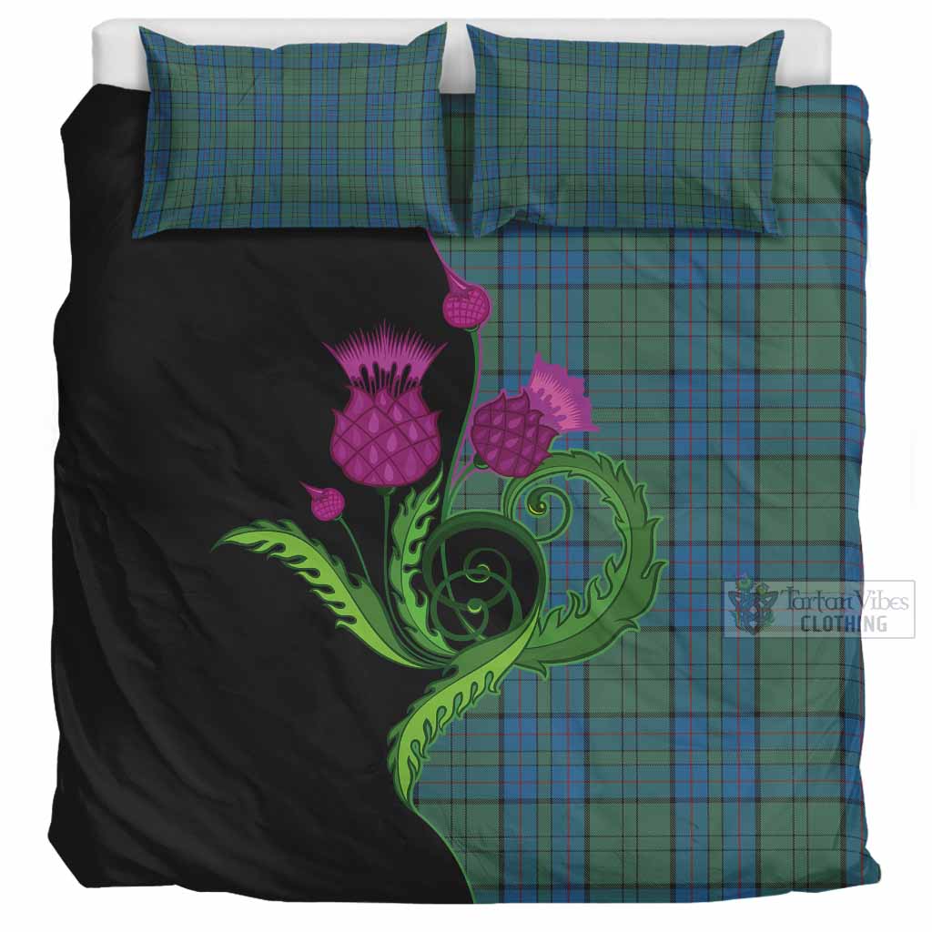 Lockhart Tartan Bedding Set Traditional Scottish Thistle UK Bedding Set UK Super King 104*94 inch - Tartan Vibes Clothing