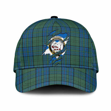 Lockhart Tartan Classic Cap with Family Crest In Me Style