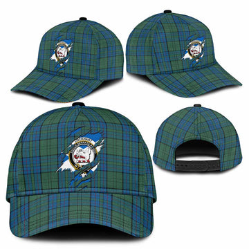 Lockhart Tartan Classic Cap with Family Crest In Me Style