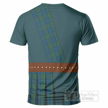 Lockhart Tartan Crest T-Shirt Kilt Costume Style