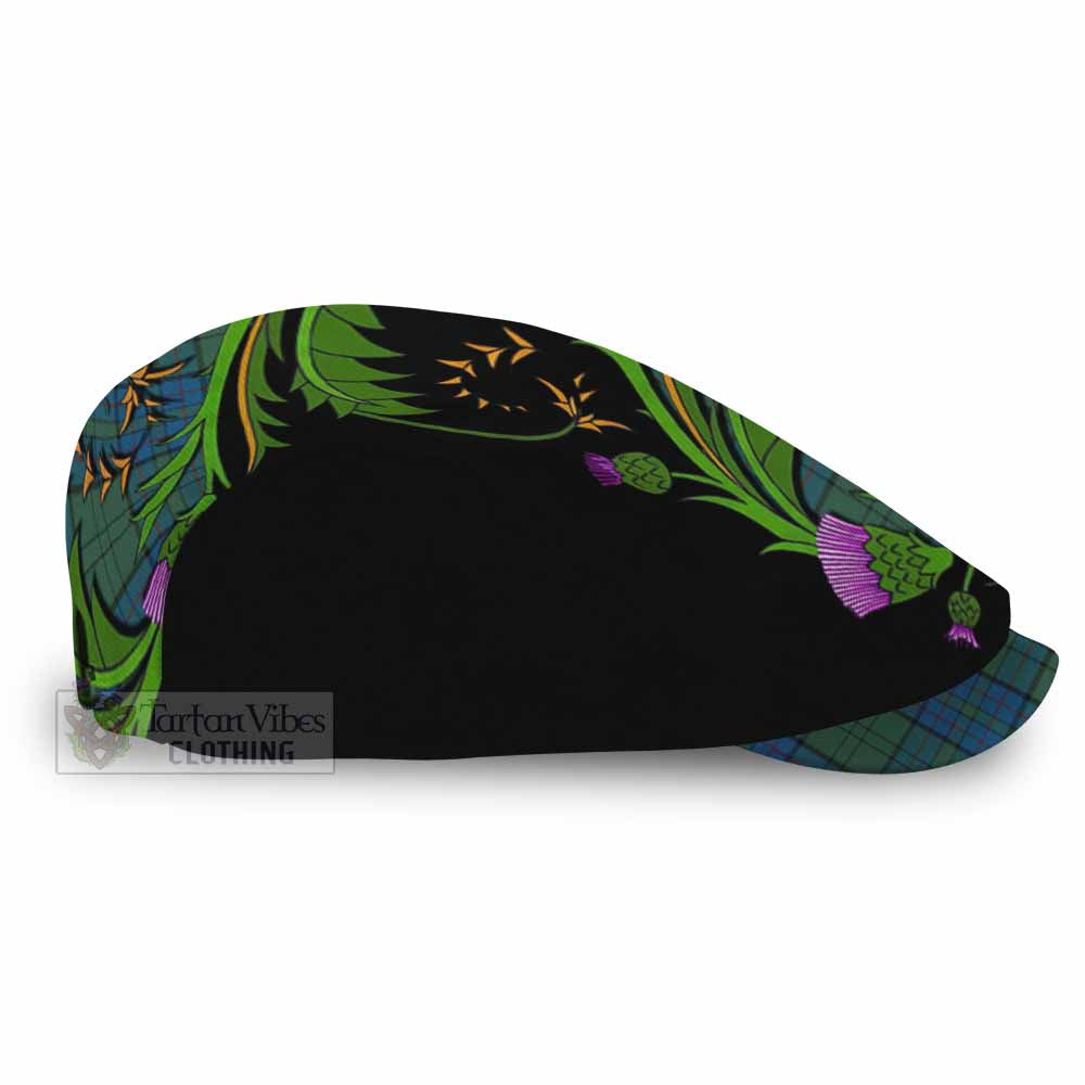Lockhart Tartan Flat Cap, Jeff Cap Scottish Thistle Pride Heritage Art - Tartan Vibes Clothing