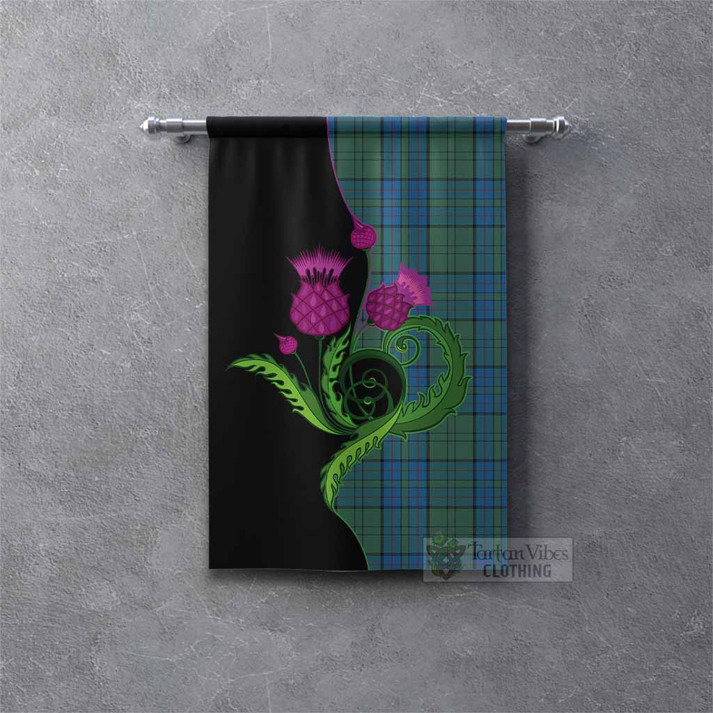 Lockhart Tartan Gonfalon Traditional Scottish Thistle Rectangle - Tartan Vibes Clothing
