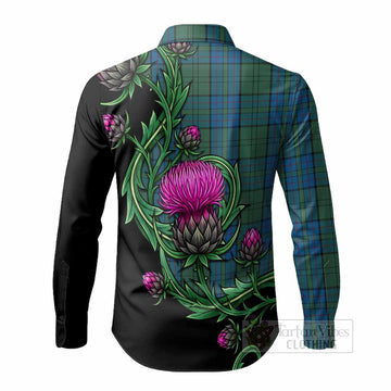 Lockhart Tartan Long Sleeve Button Shirts Resilient Scottish Thistle