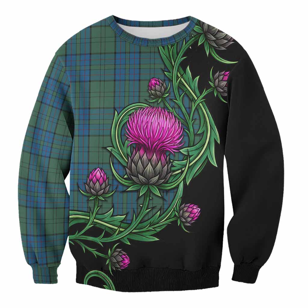 Lockhart Tartan Sweatshirt Resilient Scottish Thistle Unisex - Tartan Vibes Clothing