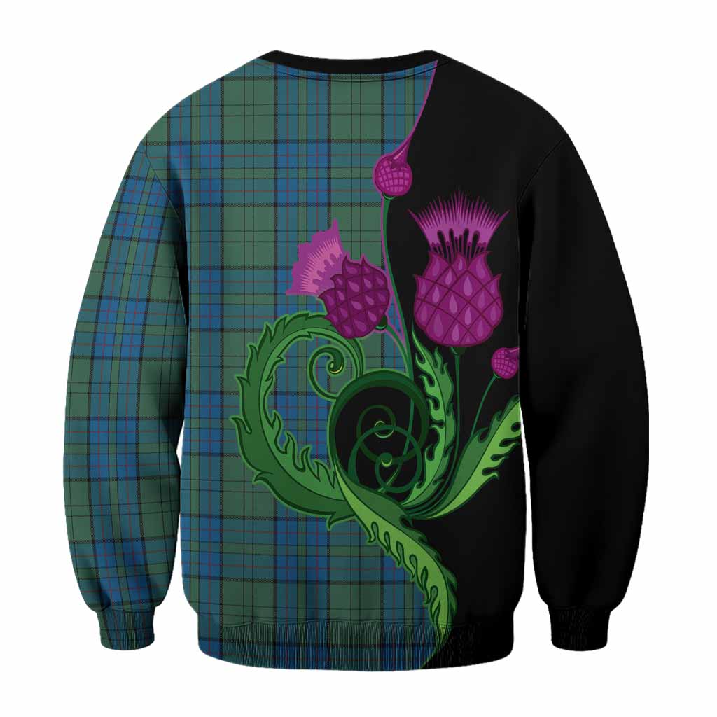 Lockhart Tartan Sweatshirt Traditional Scottish Thistle