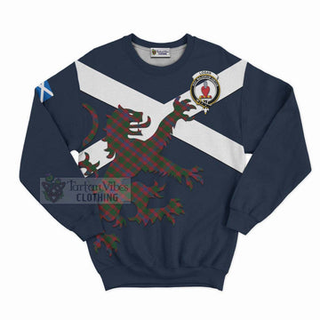 Tartan Vibes Clothing Logan Tartan Lion Rampant Sweatshirt – Proudly Display Your Heritage with Alba Gu Brath and Clan Name